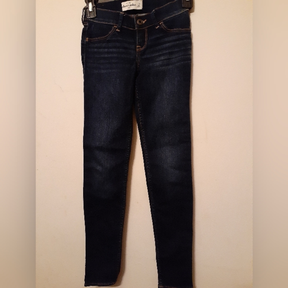Abercrombie straight leg jeans dark denim size 10